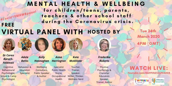 Poster for Mental Helath & Wellbeing live panel